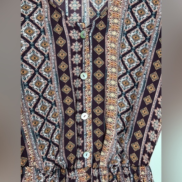 Show Me Your MuMu Red Rocks Romper Boho Flowy Size XS - Picture 7 of 14